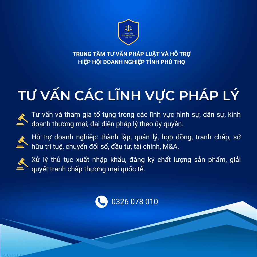 Trung tâm tư vấn Pháp luật tỉnh Phú Thọ